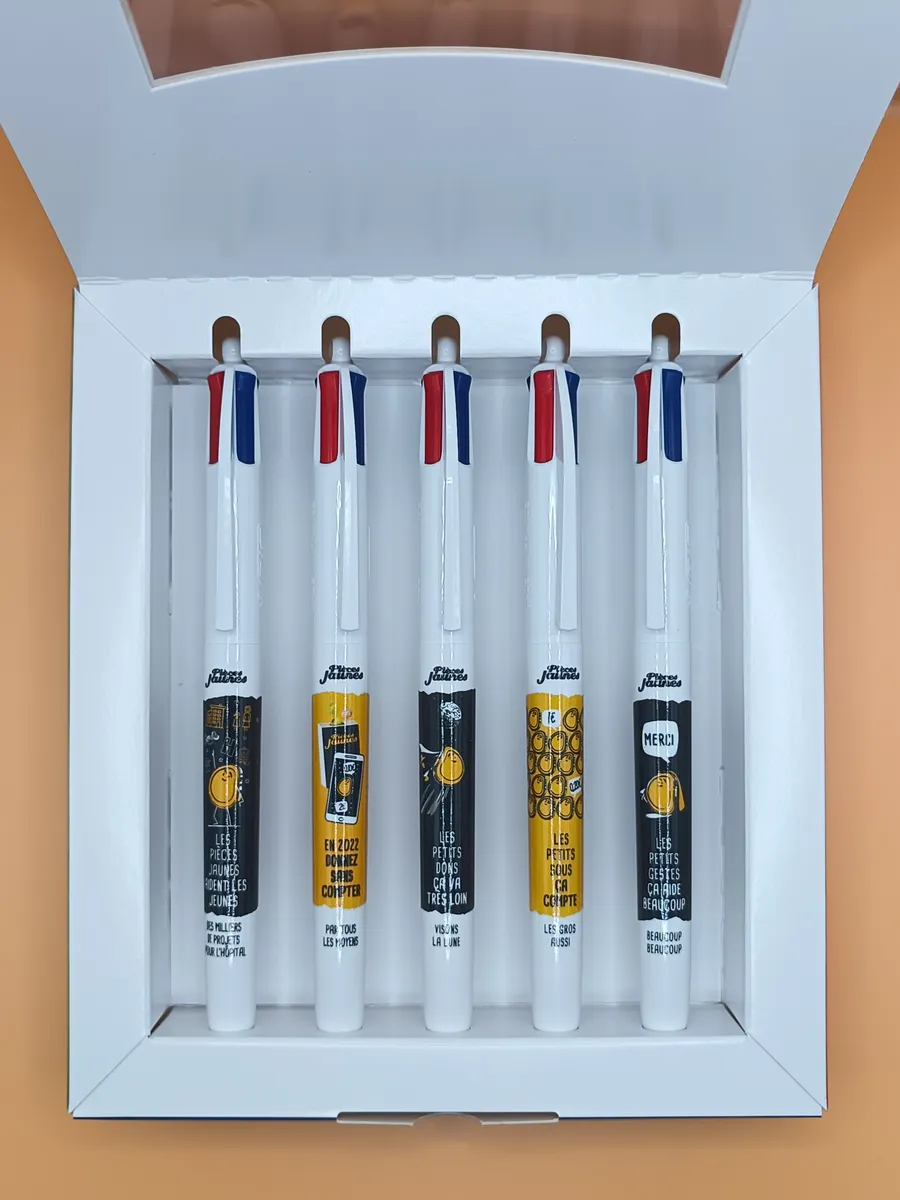 Collection Solidaire BIC 4 Couleurs - Pièces Jaunes